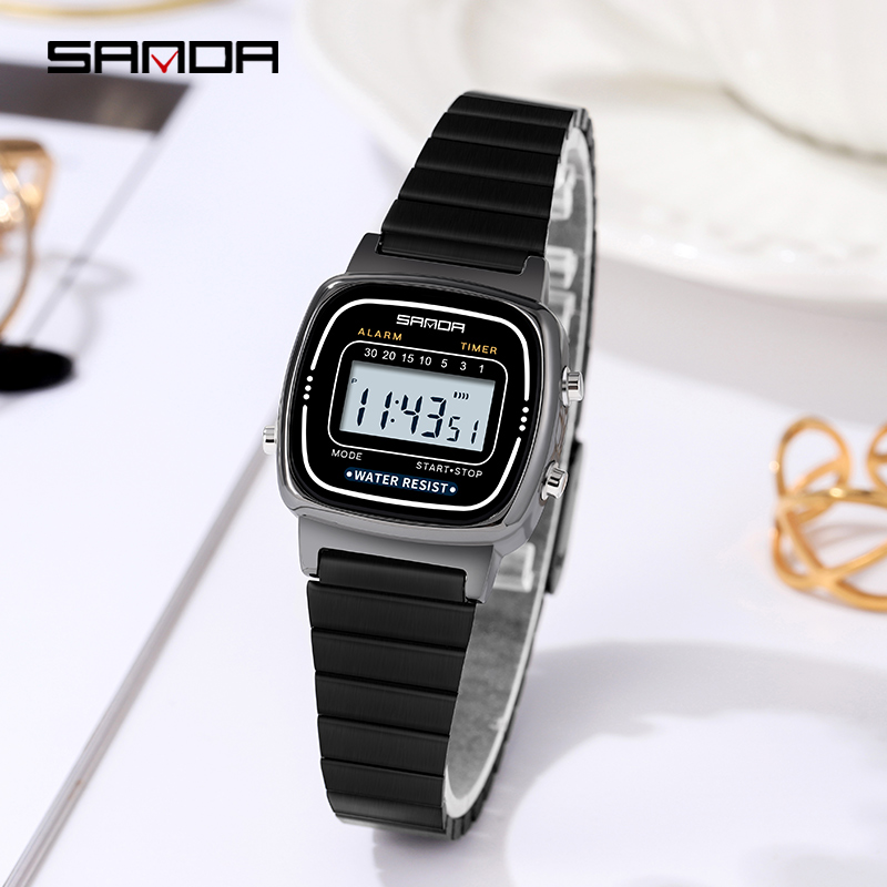 Women Fashion Zone - SANDA 6053 전자 시계 패션 선물