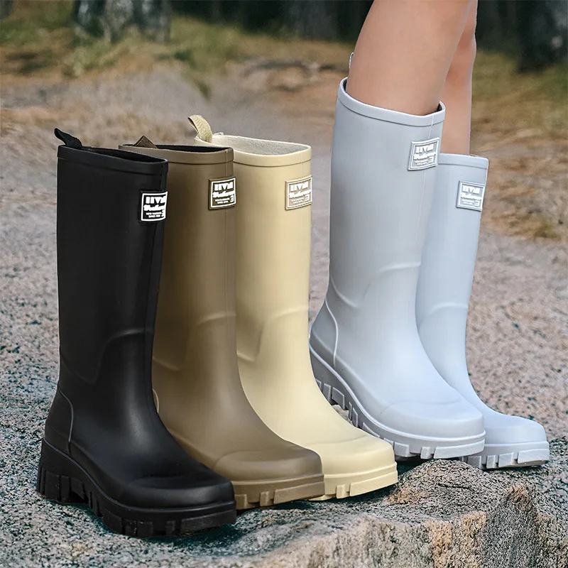Women'S Fashion Rain Boots - 여성을위한 유행 장화 두꺼운 밑창 다목적