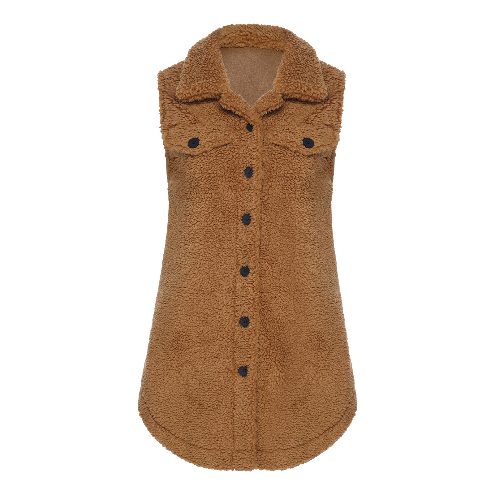 Sherpa Coat Women - 여성용 따뜻한 플리스 셰르파 재킷 라펠