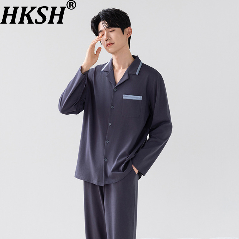 Women Fashion Korean - HKSH 가을 겨울 남성용 긴팔 바지
