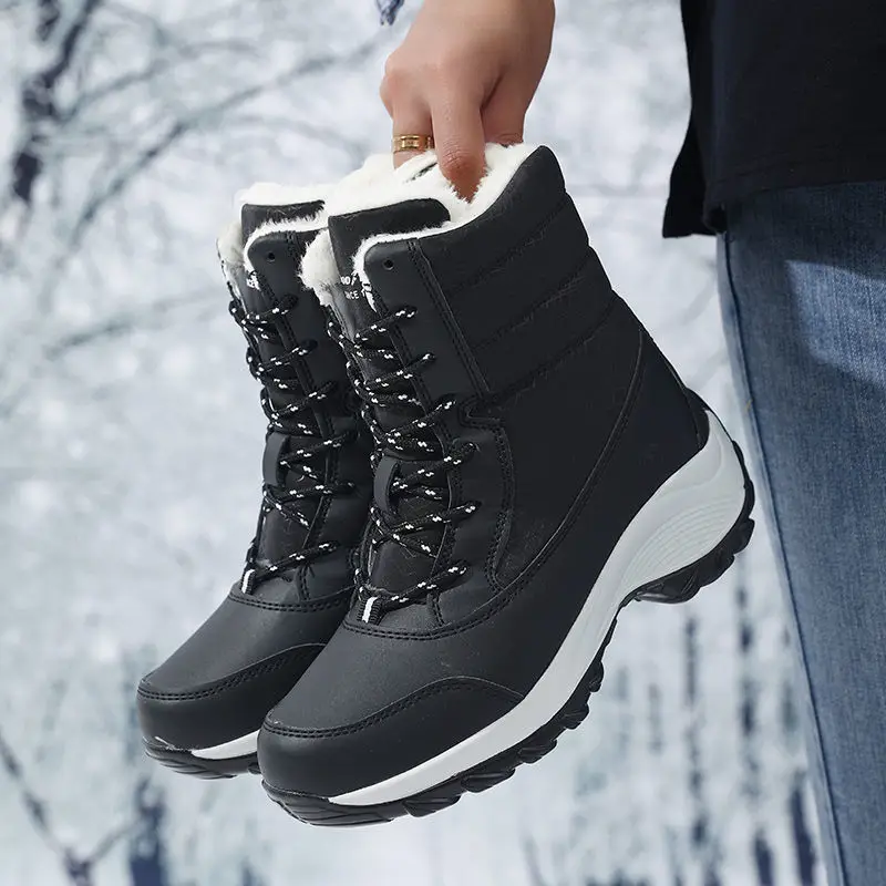 Women'S Fashion Rain Boots - 스노우 부츠 여성 플랫폼 부츠 미끄럼