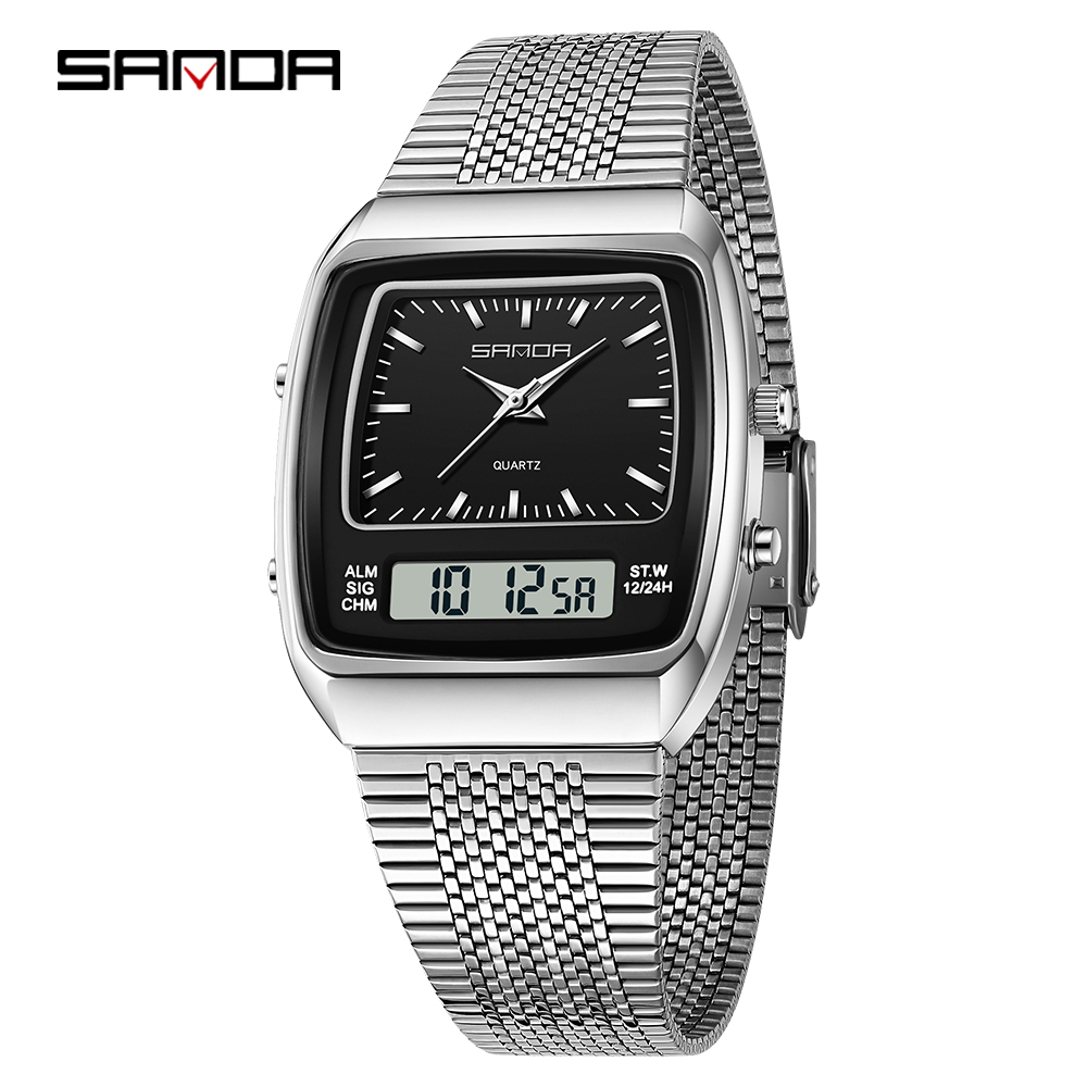 Women Fashion Zone - SANDA 3393 패션 전자 쿼츠 시계