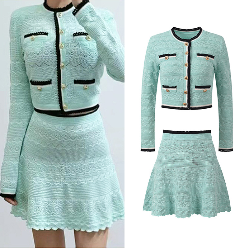 Longline Cardigan Knit - 2026 레이디 스프링 엘레강스 스타일 컬러블록