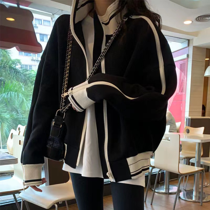 Sherpa Coat Women - 야구 재킷 소녀 스포츠 여성 가을