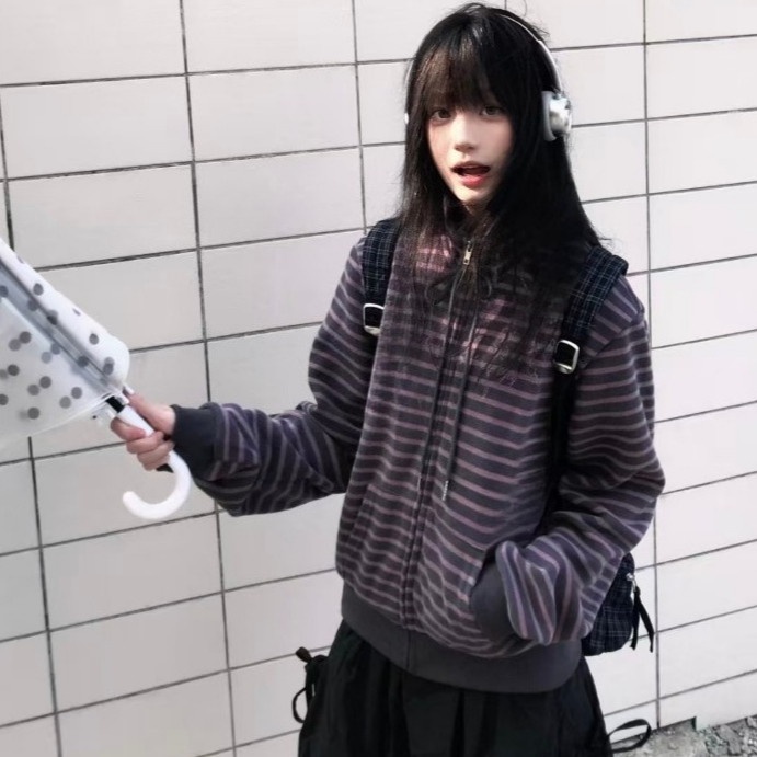 Longline Cardigan Knit - 90년대 미국 레트로 니트 가디건 여성