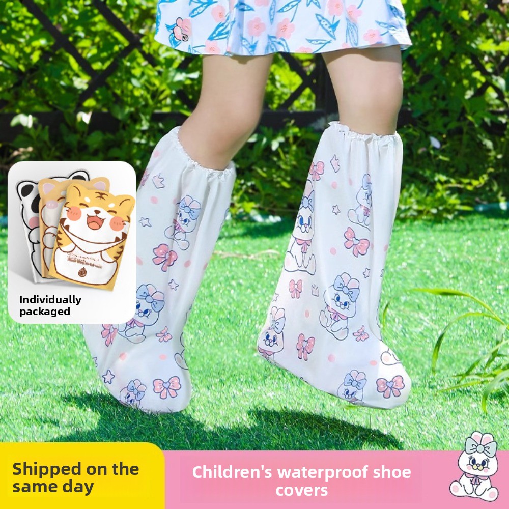 Women'S Fashion Rain Boots - 어린이 일회용 비 신발 커버, 높은