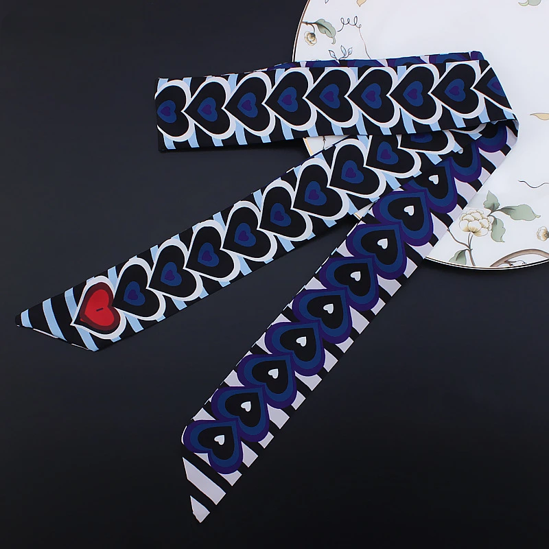 엑스트라 롱 120cm 실크 리본 스카프 여성용 멀티  - Women'S Fashion Layering 리뷰 및 가격