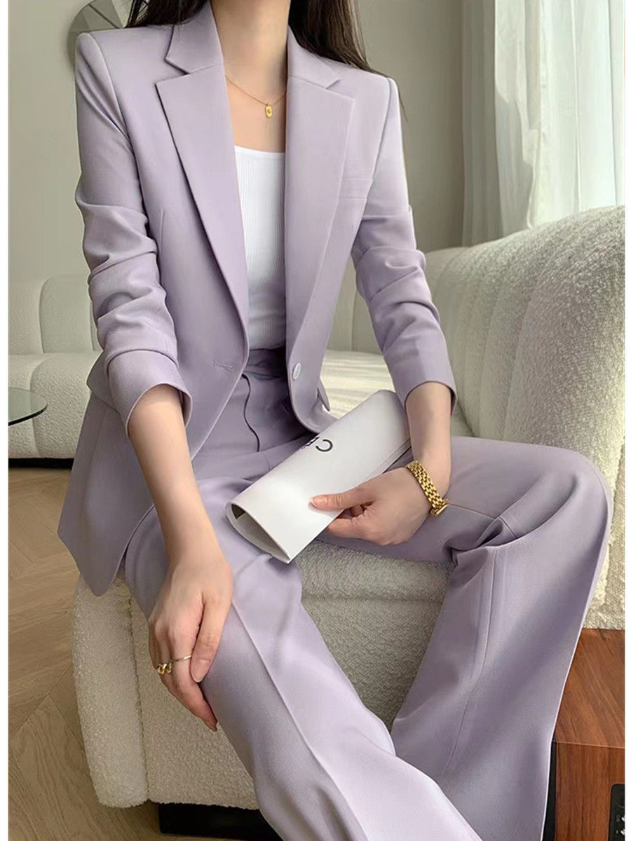 올링엔틀 퍼플 여성용 투피스 수트 원버튼 패션 블레이저 - Women'S Fashion Blazer 리뷰 및 가격
