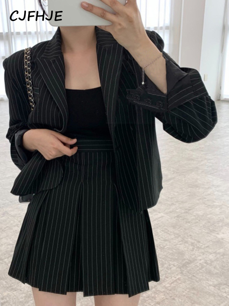 CJFHJE 여성용 스트라이프 블레이저, 노치 싱글 브 - Women'S Fashion Blazer 리뷰 및 가격