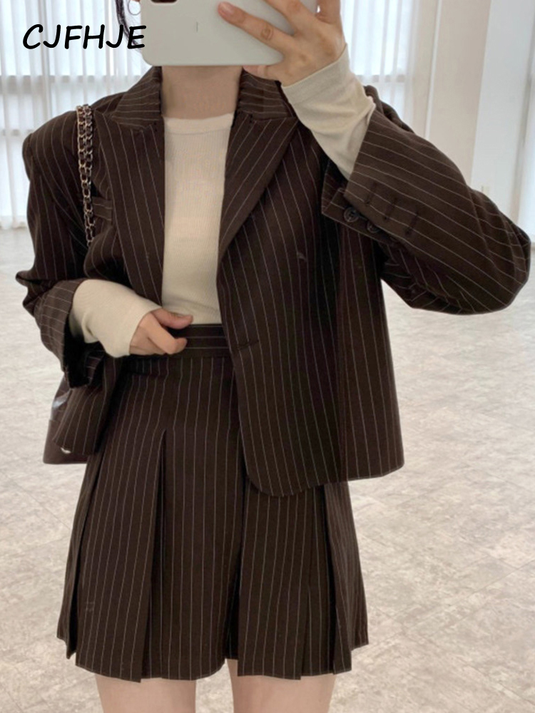 CJFHJE 여성용 스트라이프 블레이저, 노치 싱글 브 - Women'S Fashion Blazer 리뷰 및 가격