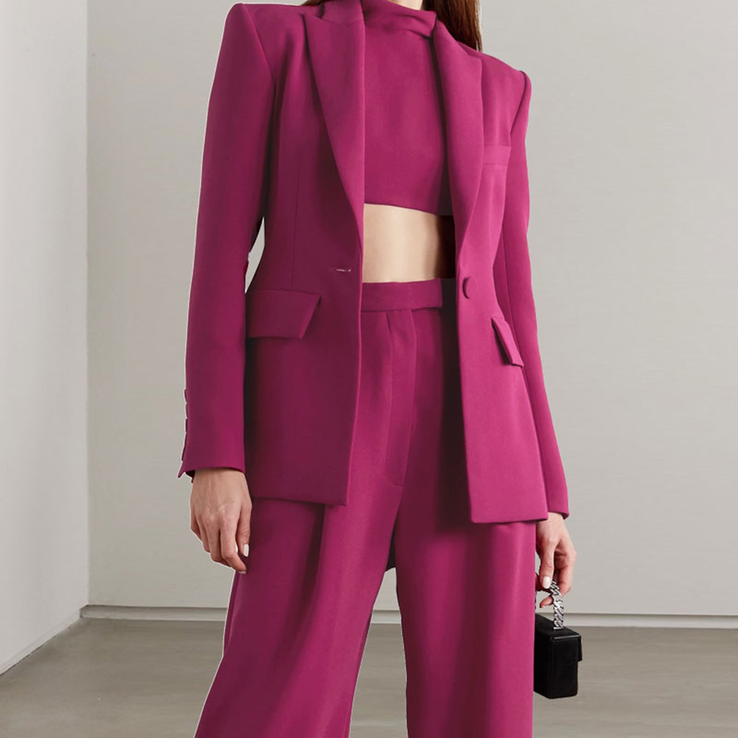 올링엔틀 레드 라펠 여성용 투피스 정장 세트 패션 긴팔 - Women'S Fashion Blazer 리뷰 및 가격