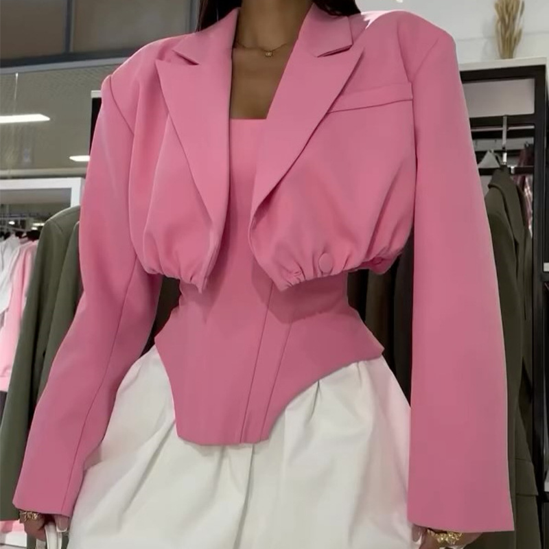 2025년 가을 신상 유럽 및 미국 여성 의류, 짧은  - Women'S Fashion Blazer 리뷰 및 가격