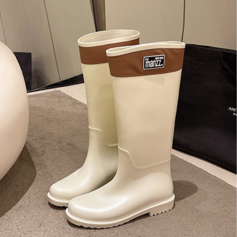 여성용 레인부츠 패션 니하이 고무부츠 야외 방수 정원  - Women'S Fashion Rain Boots 리뷰 및 가격