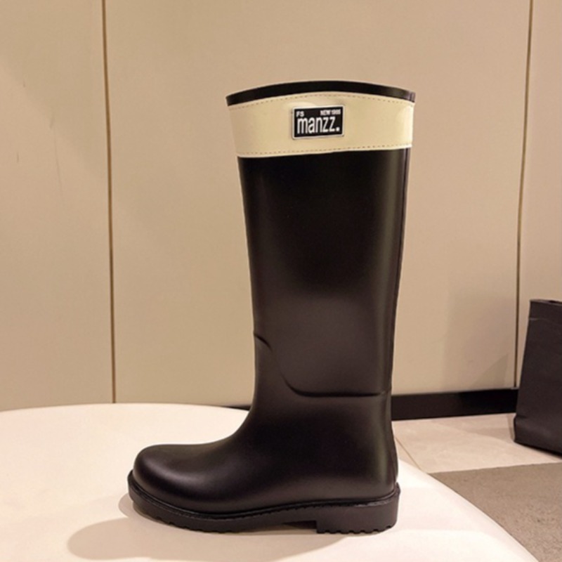 여성용 레인부츠 패션 니하이 고무부츠 야외 방수 정원  - Women'S Fashion Rain Boots 리뷰 및 가격
