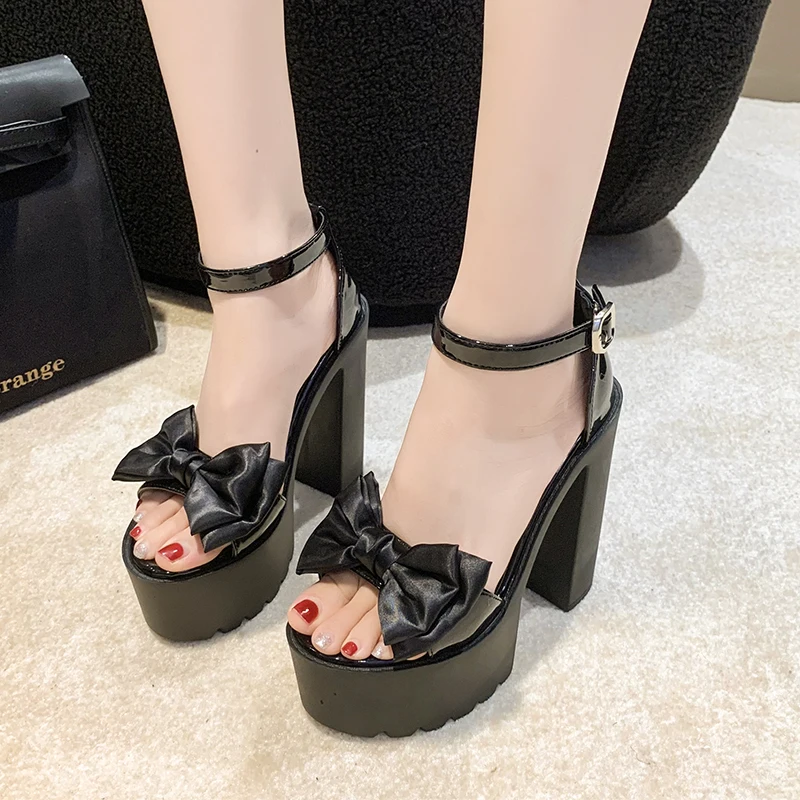 여성 샌들 2025 새로운 여름 신발 트렌드 블랙 화이 - Women Fashion Korean 리뷰 및 가격