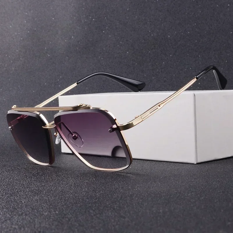 대형 사각형 선글라스 여성 새로운 패션 금속 선글라스  - Women'S Fashion Eyewear 리뷰 및 가격