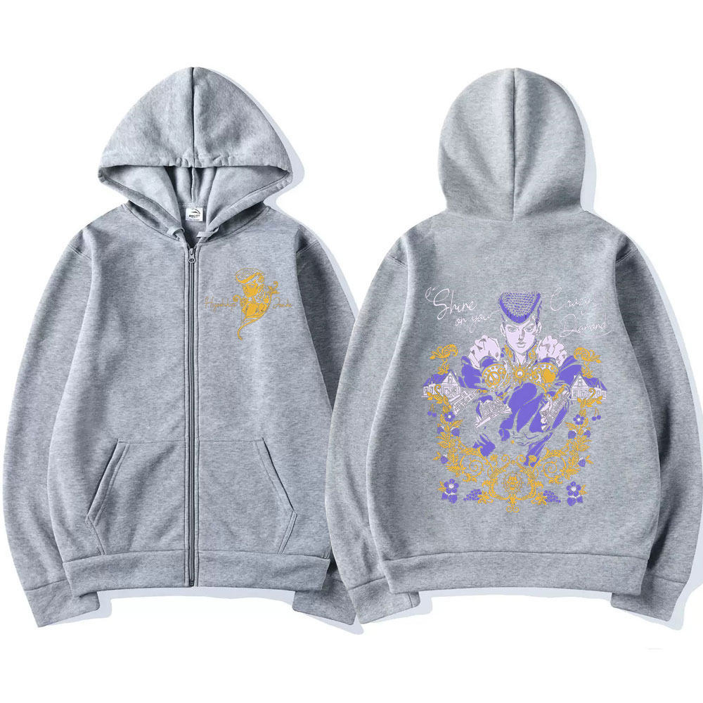 애니메이션 조조 기묘한 모험 지퍼 후드 히가시카타 조스 - Women'S Fashion Zip Up Hoodies 리뷰 및 가격