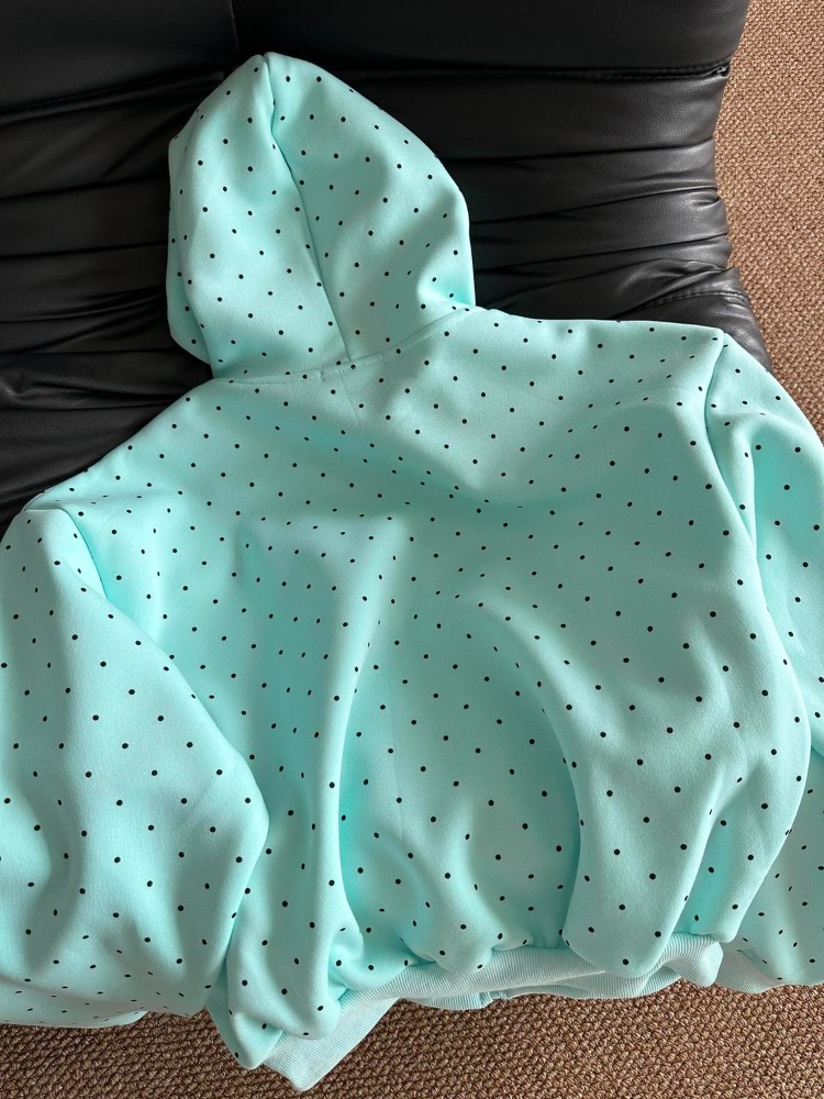 2026 뉴 아메리칸 폴카 도트 스웨트셔츠 봄 패션 레 - Women'S Fashion Zip Up Hoodies 리뷰 및 가격