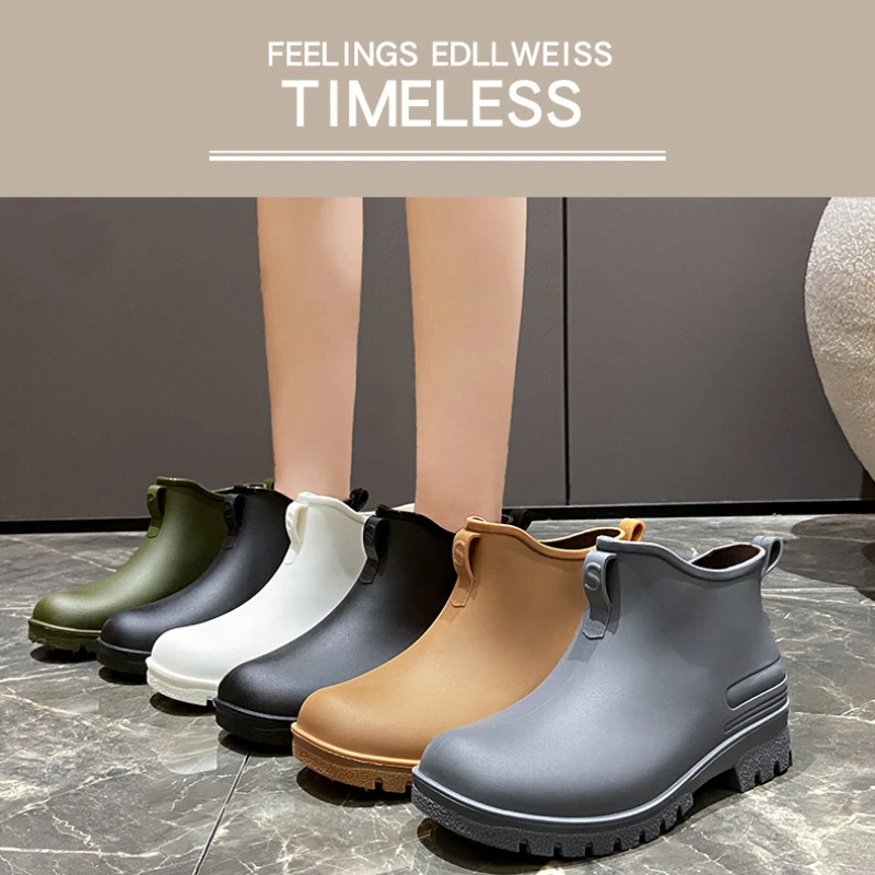 커플 패션 장화 여성을위한 야외 방수 내마 모성 신발  - Women'S Fashion Rain Boots 리뷰 및 가격