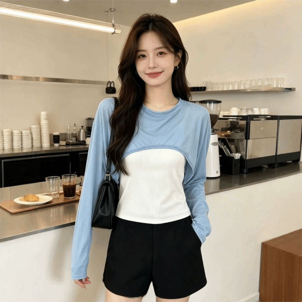 경량 메쉬 자외선 차단 커버업 반팔 통기성 메쉬 숄탑  - Women'S Fashion Layering 리뷰 및 가격