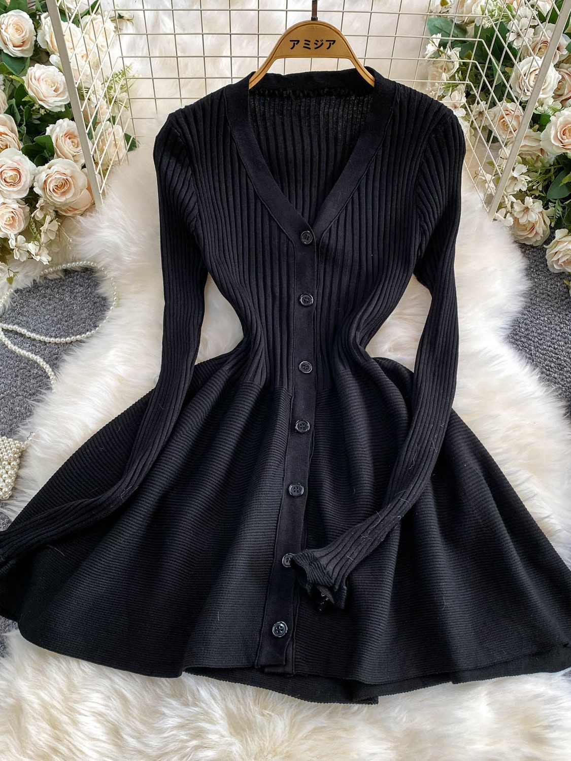 블랙 섹시 V넥 오픈 가디건 니트 벨 슬리브 드레스 여 - Longline Cardigan Knit 리뷰 및 가격