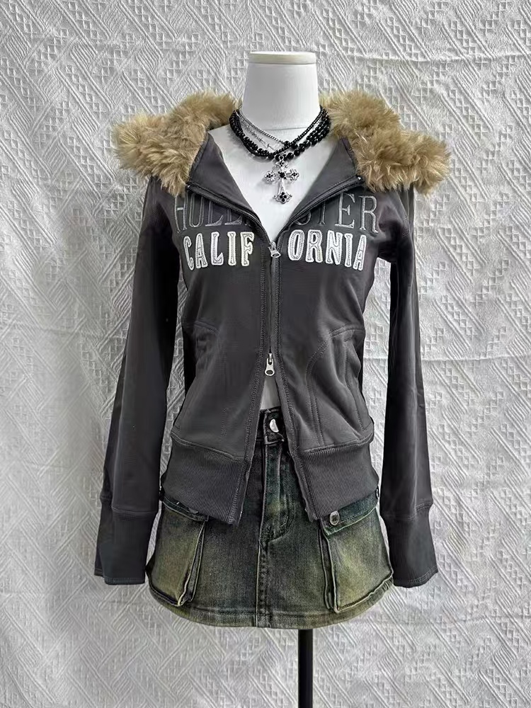가을과 겨울 클래식 하라주쿠 스타일 패션 레트로 후디  - Women'S Fashion Zip Up Hoodies 리뷰 및 가격