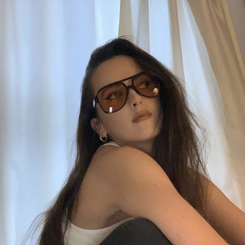 새로운 빈티지 클래식 디자이너 더블 브리지 파일럿 선글 - Women'S Fashion Eyewear 리뷰 및 가격