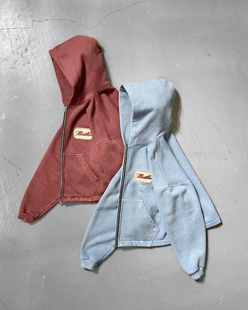 Y2K 패션 새로운 편지 자수 패치 느슨한 후드 스웨터 - Women'S Fashion Zip Up Hoodies 리뷰 및 가격
