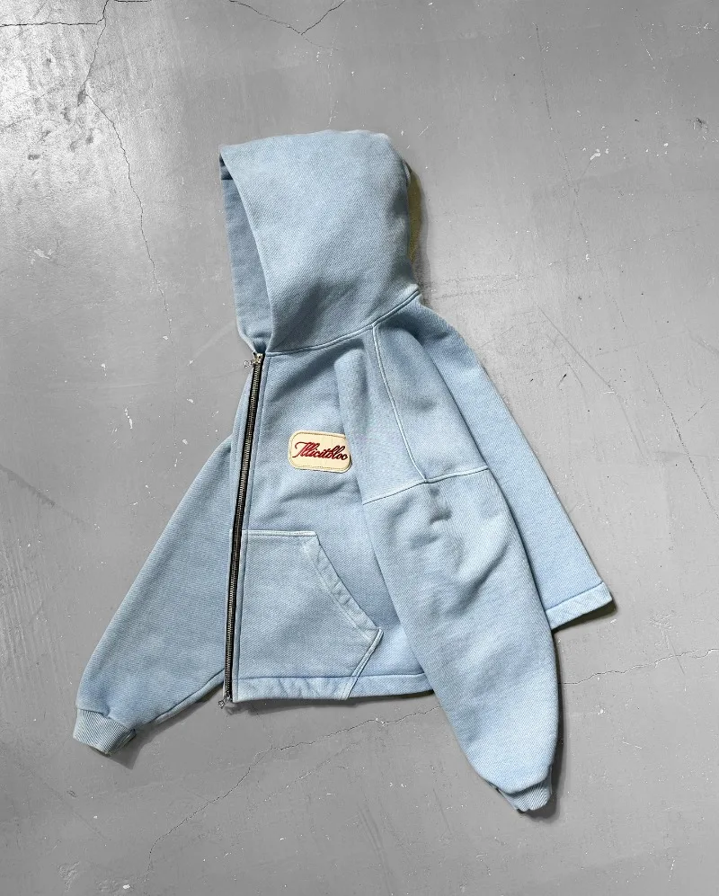 Y2K 패션 새로운 편지 자수 패치 느슨한 후드 스웨터 - Women'S Fashion Zip Up Hoodies 리뷰 및 가격