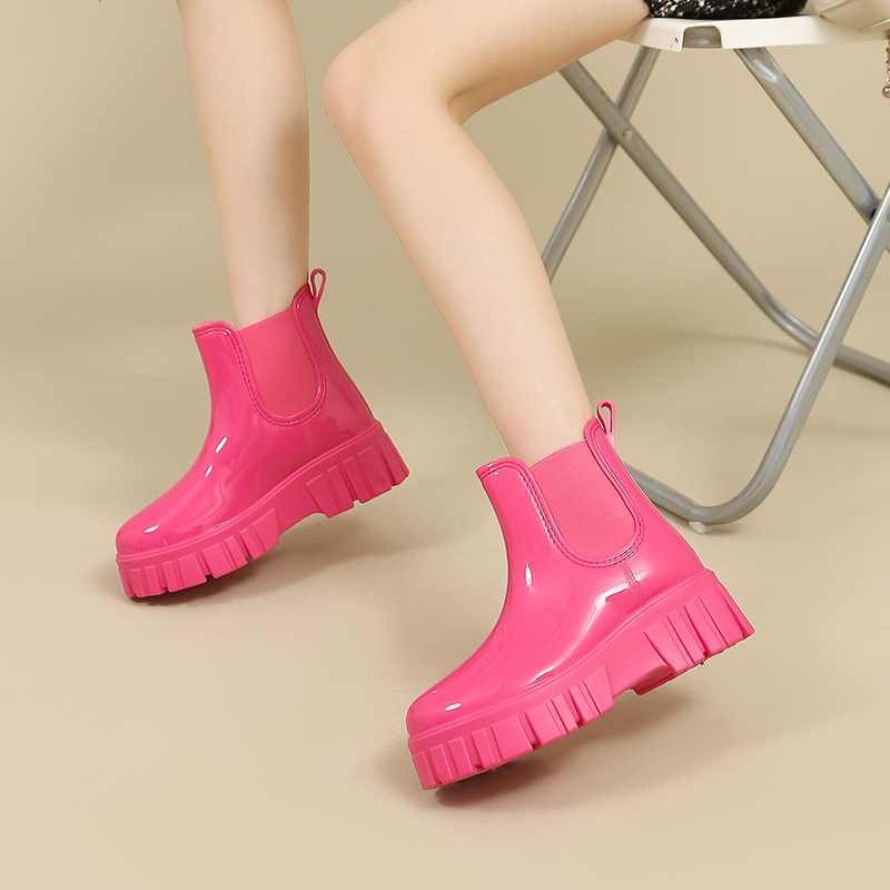 여성용 플랫폼 장화, 정원 갈로시, 방수 고무 첼시 부 - Women'S Fashion Rain Boots 리뷰 및 가격