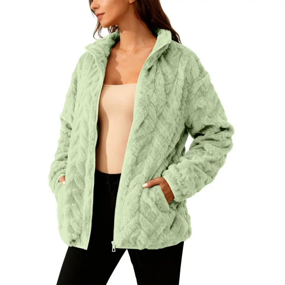겨울 코트 여성용 겨울 플리스 스탠드 칼라 포켓 셰르파 - Sherpa Coat Women 리뷰 및 가격