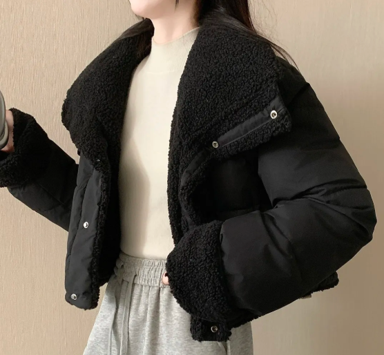 여성 셰르파 칼라 푸퍼 재킷 겨울 따뜻한 크롭 패딩 코 - Sherpa Coat Women 리뷰 및 가격