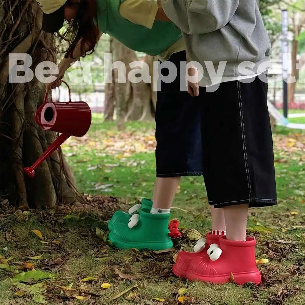 여성 장화 둥근 발가락 큰 눈 비 신발 여성용 야외,  - Women'S Fashion Rain Boots 리뷰 및 가격