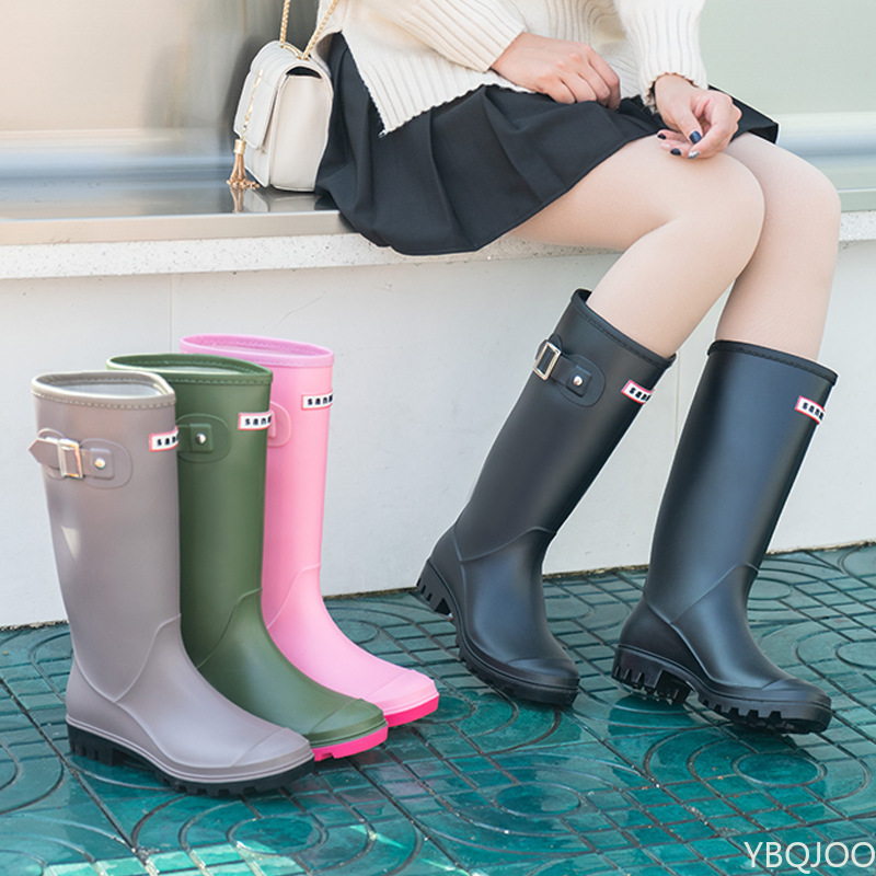 여성 하이 엔드 방수 장화 여성의 무릎 길이 패션 고무 - Women'S Fashion Rain Boots 리뷰 및 가격
