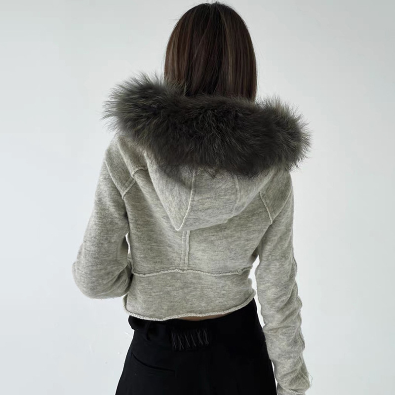 여성용 집업 스웨트 셔츠, 캐주얼 퍼 칼라 후드, 단추 - Women'S Fashion Zip Up Hoodies 리뷰 및 가격