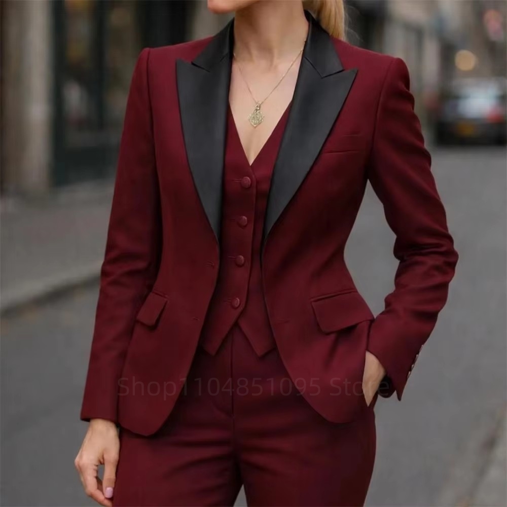 패션 여성 정장 블레이저 고품질 3피스 자켓 팬츠 베스 - Women'S Fashion Blazer 리뷰 및 가격